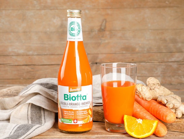 Biotta Bio-Saft Rüebli-Orange-Ingwer, Demeter, 500ml