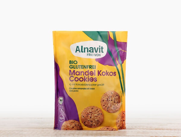Bio Mandel Kokos Cookies glutenfrei, 125g