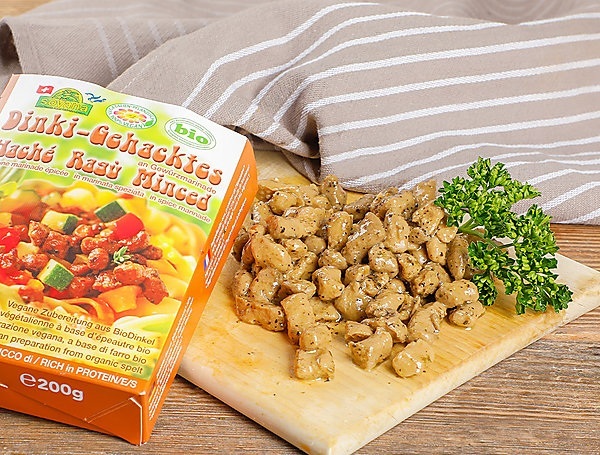 Bio Dinki Gehacktes mit Gewürz-Marinade, 200g