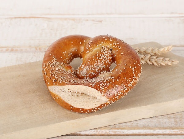 Bio Laugenbrezel mit Sesam, 95g