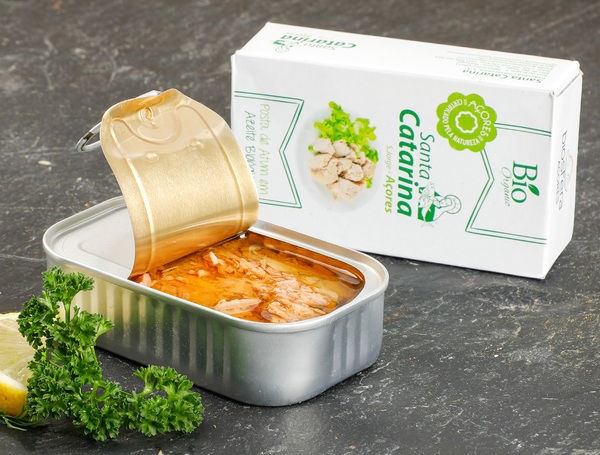 Thunfischfleisch in Bio-Olivenöl, 120g