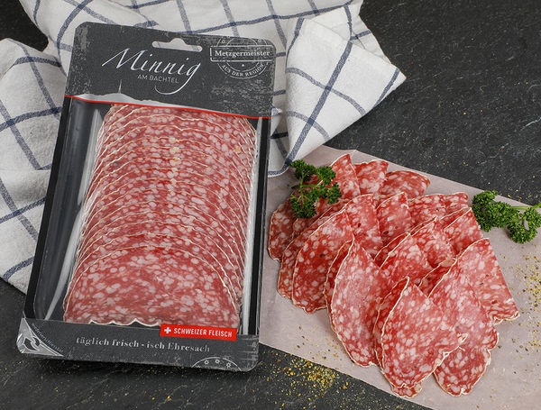 Salami Camembert, geschnitten, ca. 90g