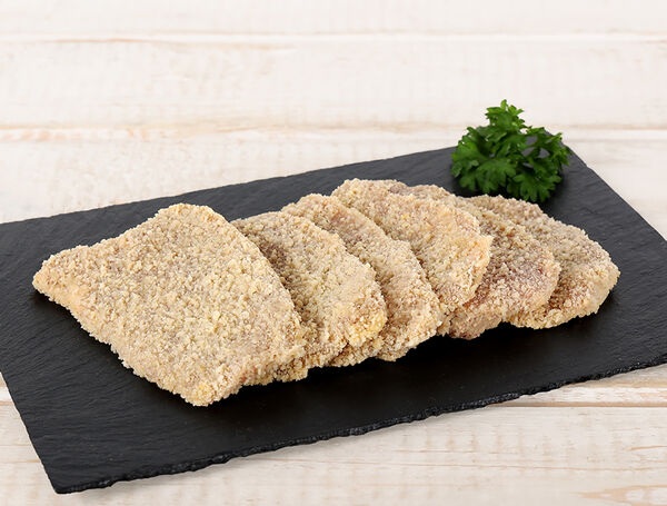 Schweins Nierstück Schnitzel, paniert, 6 Stück, ca. 240g