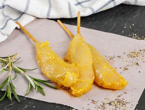 Poulet-Spiess Curry-Sesam, 3 Stück, ca. 120g