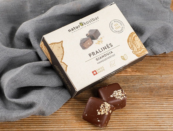 Bio Gianduja Pralinen vegan, 6 Stück, 88g