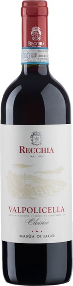 Valpolicella Classico DOC Superiore Masua di Jago 2016 - Recchia - 75 cl - Rotwein - Veneto, Italien