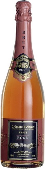 Wolfberger Cremant d'Alsace Rose AOC Vin Mousseux - 75cl - Elsass, Frankreich