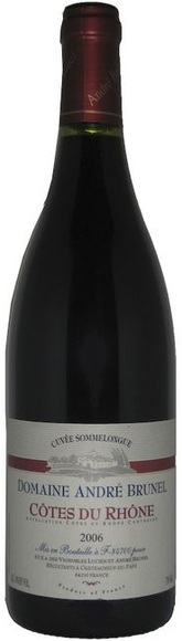 Cotes-du-Rhone ac Cuvee Sommelongue 2016 - Domaine André Brunel - 75 cl - Rotwein - Côtes du Rhône, Frankreich