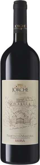 Masseria Jorche Primitivo di Manduria DOP Riserva Manduria DOC - 75cl - Apulien, Italien