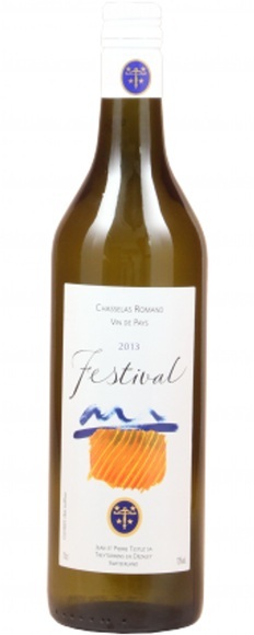 Testuz Chasselas Romand Vin de Pays Suisse Festival - 75cl, Schweiz