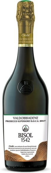 Bisol Crede Brut Prosecco Superiore Valdobbiadene DOCG 2018 - Bisol - 75 cl - Champagner und Schaumwein - Veneto, Italien