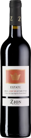 Zion Estate Cabernet Sauvignon Semi sweet 2019 - 1848 Winery - 75 cl - Süsswein - Judäische Berge, Israel