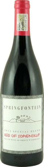 Springfontein Red of Sopiensklip WO - 75cl - Coastal Region, Südafrika