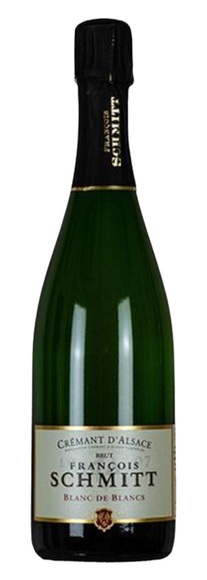 Domaine François Schmitt Crémant d'Alsace Blanc de Blancs Brut - 75cl - Elsass, Frankreich