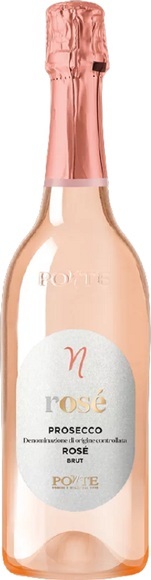 Ponte Prosecco Spumante Rosé brut millesimato DOC 2020 - Viticoltori Ponte - 75 cl - Champagner und Schaumwein - Veneto, Italien