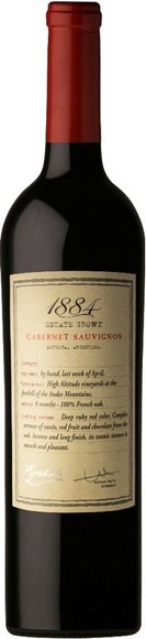 1884 Cabernet Sauvignon Estate Grown Mendoza 2017 - Escorihuela Gascon - 75 cl - Rotwein - Mendoza, Argentinien