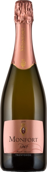 Spumante Rosato Brut Trento DOC - Cantine Monfort - 75 cl - Champagner und Schaumwein - Trentino, Italien