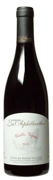 Les Aphillanthes Cotes-du-Rhone Villages ac Vieilles Vignes - 75cl - Côtes du Rhône, Frankreich