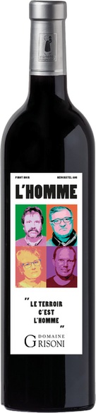 L'Homme Pinot Noir Neuchâtel AOC 2018 - Domaine Grisoni - 75 cl - Rotwein - Neuenburg, Schweiz