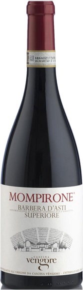 Cascina Vèngore Barbera D'asti Superiore Mompirone DOCG - 75cl, Italien