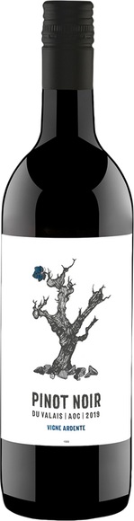 Vigne Ardente Pinot Noir Valais AOC 2018 - Délival - 75 cl - Rotwein - Wallis, Schweiz