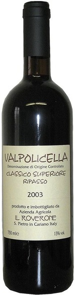 Il Roverone Valpolicella Classico Superiore DOC Ripasso - 75cl - Veneto, Italien