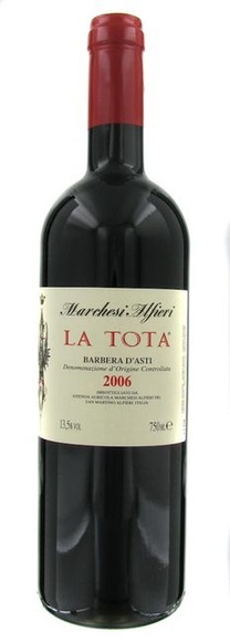 Marchesi Alfieri Barbera d'Asti La Tota DOC - 300cl - Piemont, Italien
