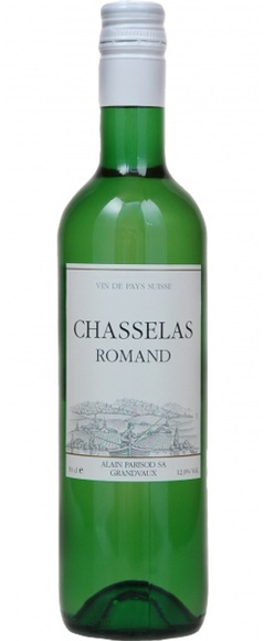 Alain Parisod Chasselas Romand Vin de Pays Suisse - 100cl, Schweiz