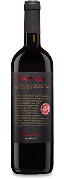 Papale Primitivo Di Manduria Dop 2017 - Varvaglione - 75 cl - Rotwein - Apulien, Italien