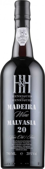Malmsey 20 years - Henriques & Henriques - 75 cl - Süsswein - Madeira, Portugal