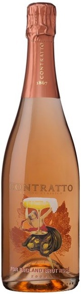 Spumante for England Rosé Brut 2016 - Contratto - 75 cl - Champagner und Schaumwein - Piemont, Italien