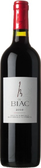 B de Biac 2014 - Château Biac - 75 cl - Rotwein - Bordeaux, Frankreich