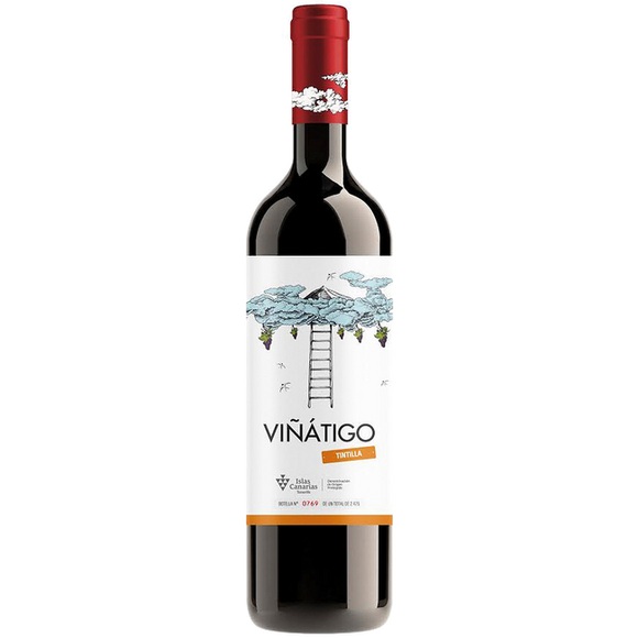 Viñátigo Tintilla Islas Canarias D.O.P. 2018 - Bodegas Viñatigo - 75 cl - Rotwein - Kanarische Inseln, Spanien