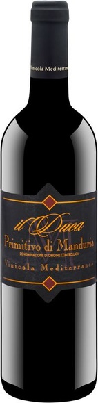 Primitivo di Manduria DOP il Duca 2017 - Vinicola Mediterranea - 75 cl - Rotwein - Apulien, Italien