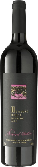 Adrian Mathier Humagne Rouge Ferdinand Mathier AOC - 75cl - Wallis, Schweiz