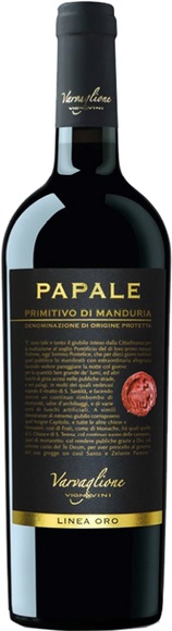 Varvaglione Papale Linea Oro Primitivo di Manduria DOP - 300cl - Apulien, Italien