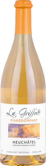 La Griffole Chardonnay Neuchâtel AOC 2018 - Domaine Grisoni - 75 cl - Weisswein - Neuenburg, Schweiz
