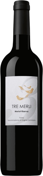 Schuler Weine Tre Merli Merlot Riserva DOC Ticino DOC - 75cl - Tessin, Schweiz