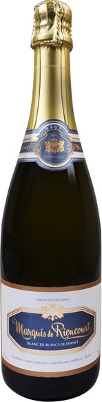 Hammel SA Marquis de Riencourt Blanc Brut Mousseux Blanc de Blancs de France - 37cl, Frankreich