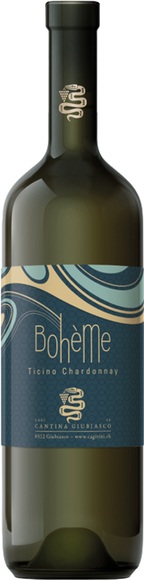 Boheme Ticino DOC Chardonnay 2020 - Cantina Giubiasco - 75 cl - Weisswein - Tessin, Schweiz