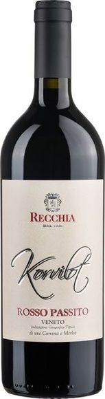 Korvilot Corvina/Merlot Appassimento 2016 - Recchia - 75 cl - Rotwein - Veneto, Italien