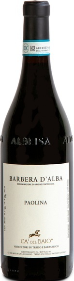 Cà del Baio di Giulio Grasso Barbera d'Alba Paolina DOC - 75cl - Piemont, Italien