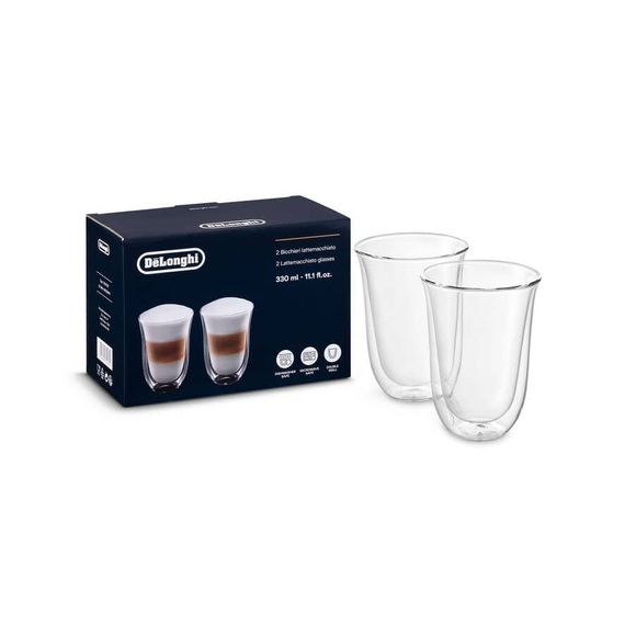 De Longhi 2er Set 220ml Latte Macchiato Gläser