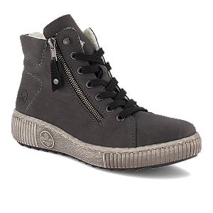 Rieker Damen Schnürschuh Grau