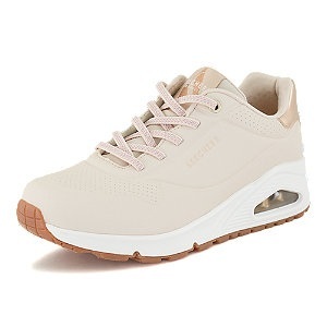 Skechers Uno Shimmer Away Damen Sneaker Creme