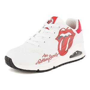 Skechers Uno Rolling Stones Damen Sneaker Weiss