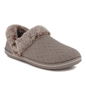 Skechers Pantoffel »COZY CAMPFIRE FRESH TOAST«, mit Fellimitat-Kragen