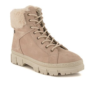 Varese Cacau Damen Schnürboot Beige