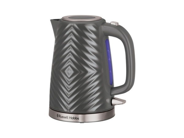 RUSSELL HOBBS Groove - Wasserkocher (1.7 l, Grau)