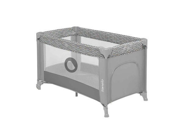 lionelo Reisebett Stefi Plus Grey White